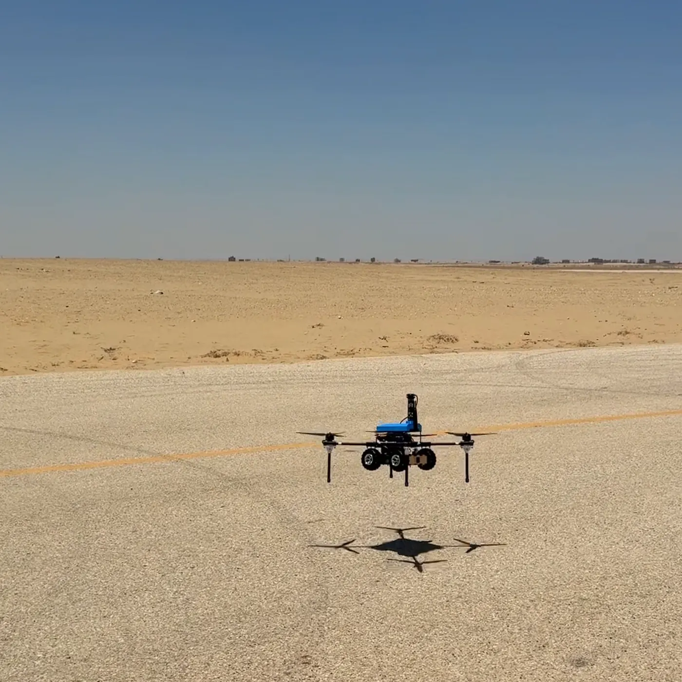 Storm flying low over a desert runway at ICMTC 2026